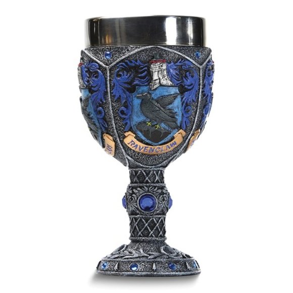 WIZARDING WORLD OF HARRY POTTER Ravenclaw Decorative Goblet Blue Jeweled - Picture 1 of 6